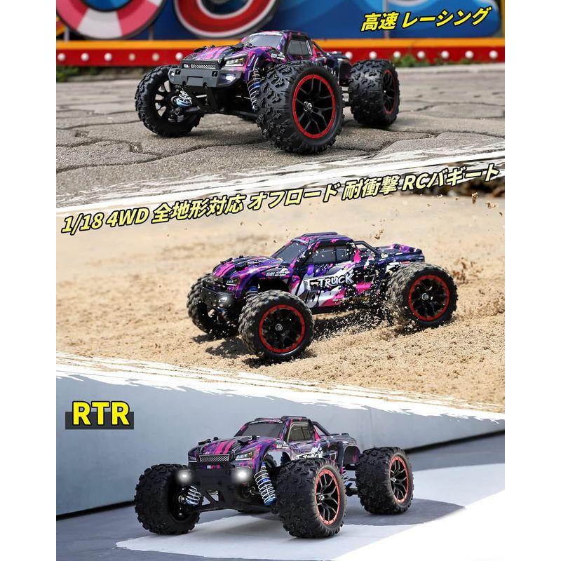 HAIBOXING ラジコンカー こども向け ラジコンカー オフロード 4WD 1/18 ブラシレス RCカー ラジコンカー おとな向け 高 ラジコンカー こども向け オフロード 4WD 1/18 ブラシレス RCカー おとな向け 高