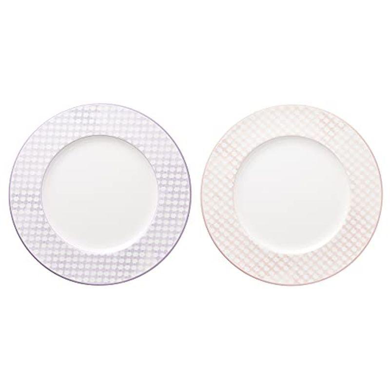 NARUMI(ナルミ) プレート 皿 セット ペタル パープルピンク 21cm 2枚セット 電子レンジ温め 食洗機対応 97026-232