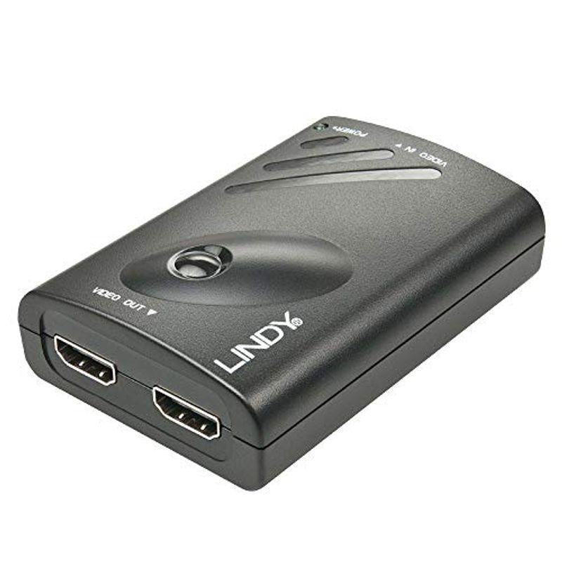【国内即発送】LINDY 4K対応 DisplayPort- HDMI(2ポート)分配器(型番:38409)