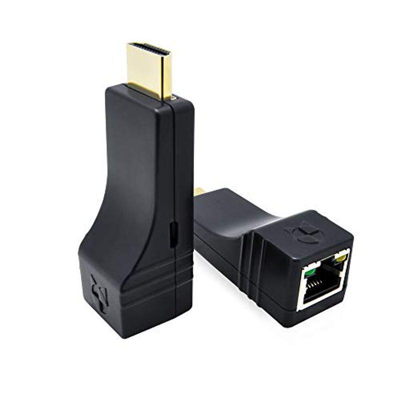 DDMALL HDMIエクステンダー HDMI延長器 フルHD 1080P/HDCP対応 100Mまで延長 CAT5E/CAT6 LANケー(11895円)