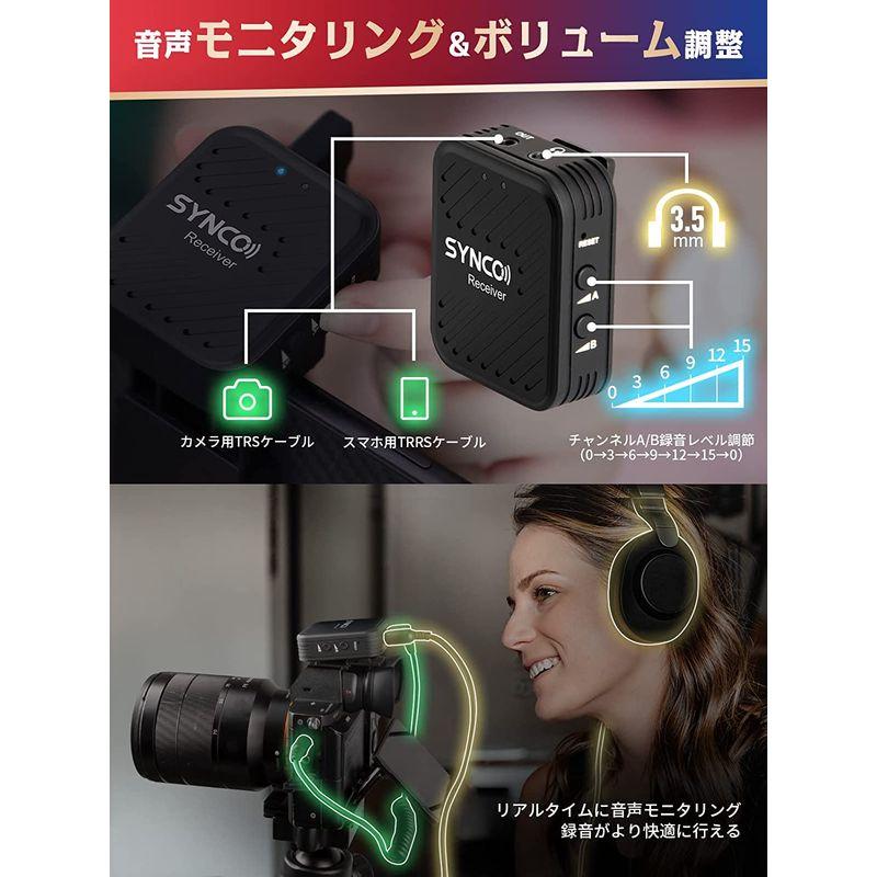 ワイヤレスマイク, SYNCO G1(A2) 一眼レフカメラ/ビデオカメラ ワイヤレスマイク, SYNCO G1(A2) 一眼レフカメラ/ビデオカメラ
