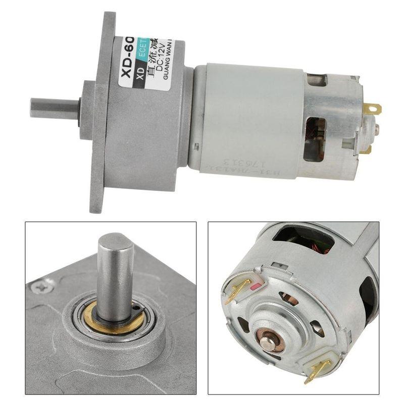メーカー直送 DC12V 24V 35WミニDCギアモーターメタルスピードアジャスタブル大トルクモーターCW CCW XD-60GA775 600RPM DC12V 24V 35WミニDCギアモーターメタルスピードアジャスタブル大トルクモーターCW CCW XD-60GA775(24V・300R