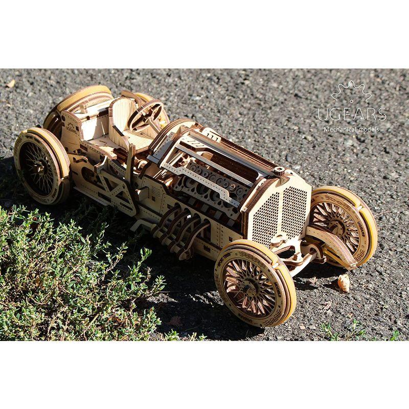 Ugears ユーギアーズ U-9 Grand Prix Car グランプリカー 木製 組立 ブロック おもちゃ