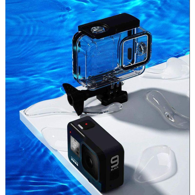 9（新品 GoPro hero8 対応ゴープロ対応 防水ハウジング 防水防塵保護