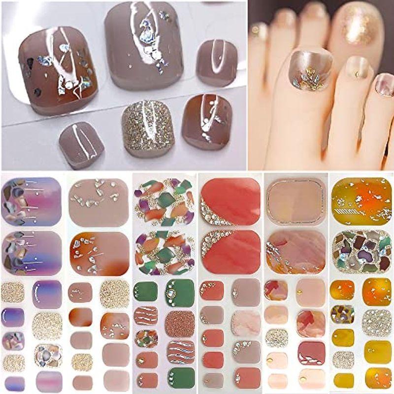 訳あり品送料無料 フットネイルシール7枚セット econet.bi