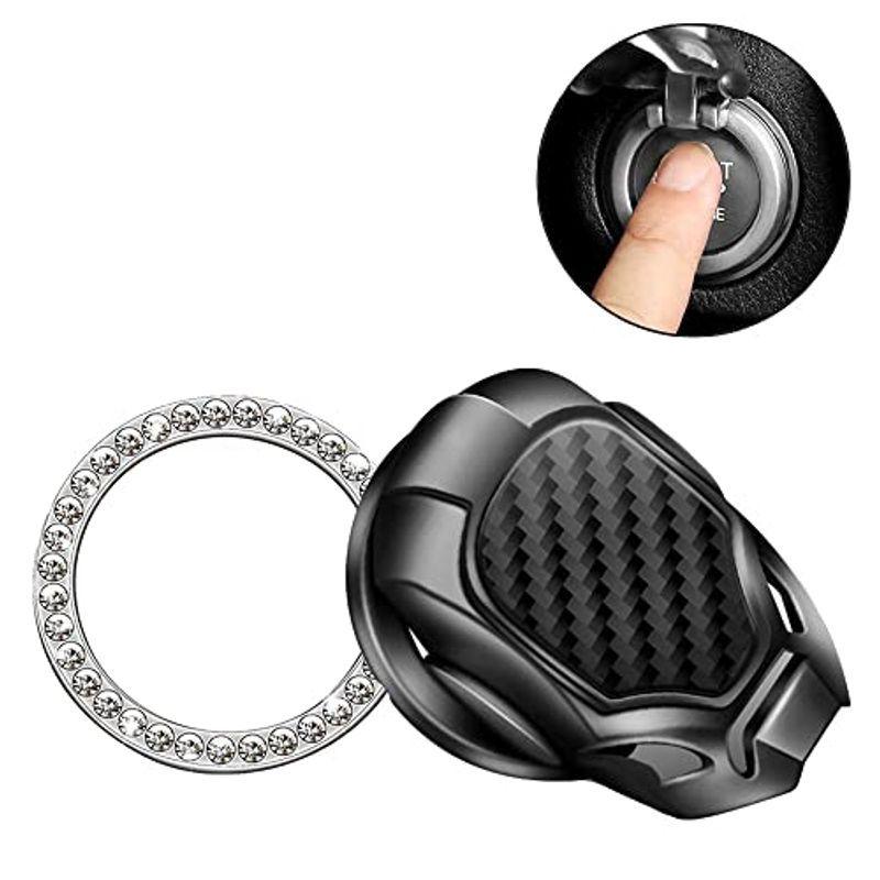 Shki エンジン スタートボタンリング 車エンジンボタンカバー 車用アクセサリー小物 2個セット 銀色 On7tcckxuc 車 バイク 自転車 Muzickail Edu Ba