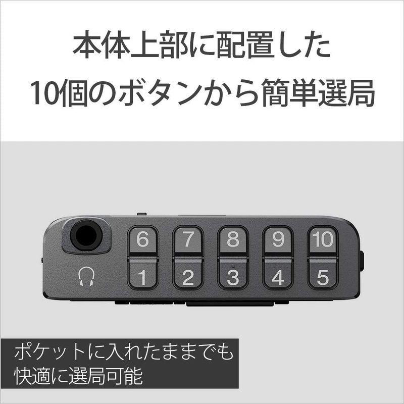 25【新品未使用】 ソニー ポケットラジオ XDR-64TV : ポケッタブルサイズ ワイドFM対応/FM/AM/ワンセグTV音声対応 ブラック XDR-64T 【AAA9139824360】(33205円)