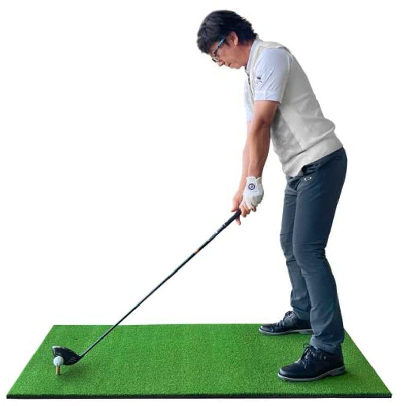 GolfStyle ゴルフマット 大型 PGAプロ監修モデル 100×150cm ゴルフ 練習 マット 素振り スイング 練習用 屋外用 人