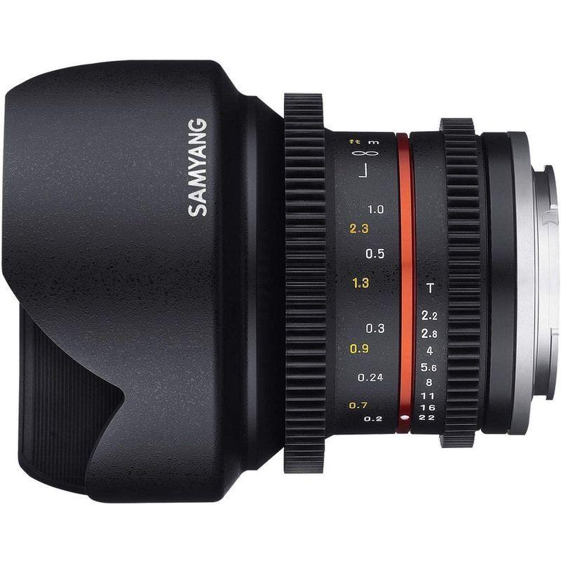 中古品 SAMYANG 単焦点広角レンズ 12mm T2.2 キヤノン EOS M用 APS-C用 【W6544990466】(23778円)