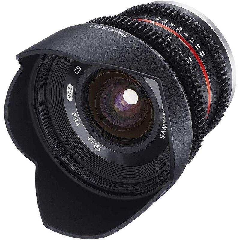 中古品 SAMYANG 単焦点広角レンズ 12mm T2.2 キヤノン EOS M用 APS-C用 【W6544990466】(23778円)
