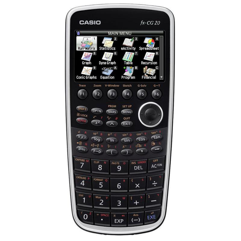 カシオ カラーグラフ関数電卓 10桁 ブラック FX-CG20-N