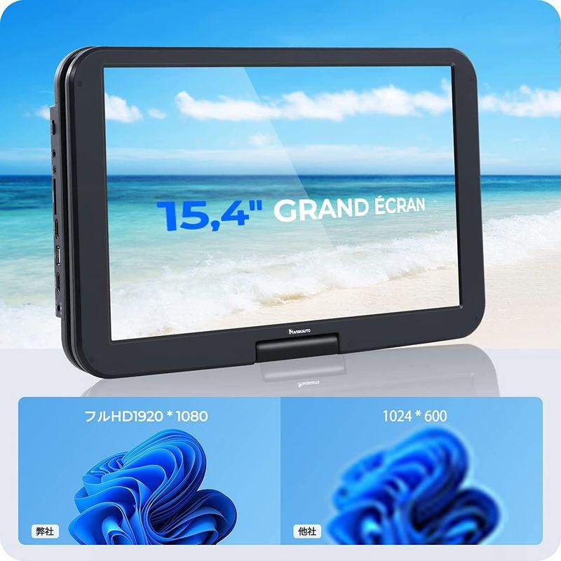 NAVISKAUTO 大画面 ポータブルブルーレイプレーヤー 15.4インチ NAVISKAUTO 大画面 17.6型 ポータブルブルーレイプレーヤー HDMI