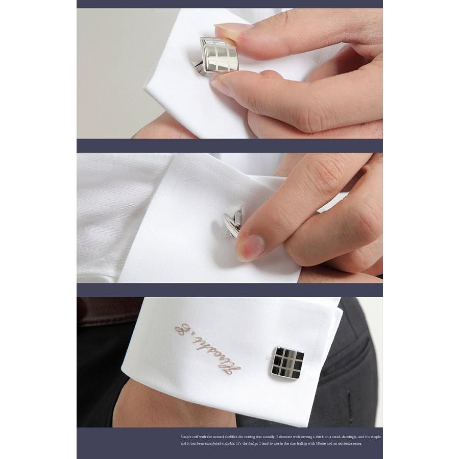 カフス ブロック柄 カフスボタン カフリンクス かっこいい ビジネス 結婚式 パーティー おしゃれ メンズ 紳士用 男性用 オシャレ | ブランド登録なし | 06