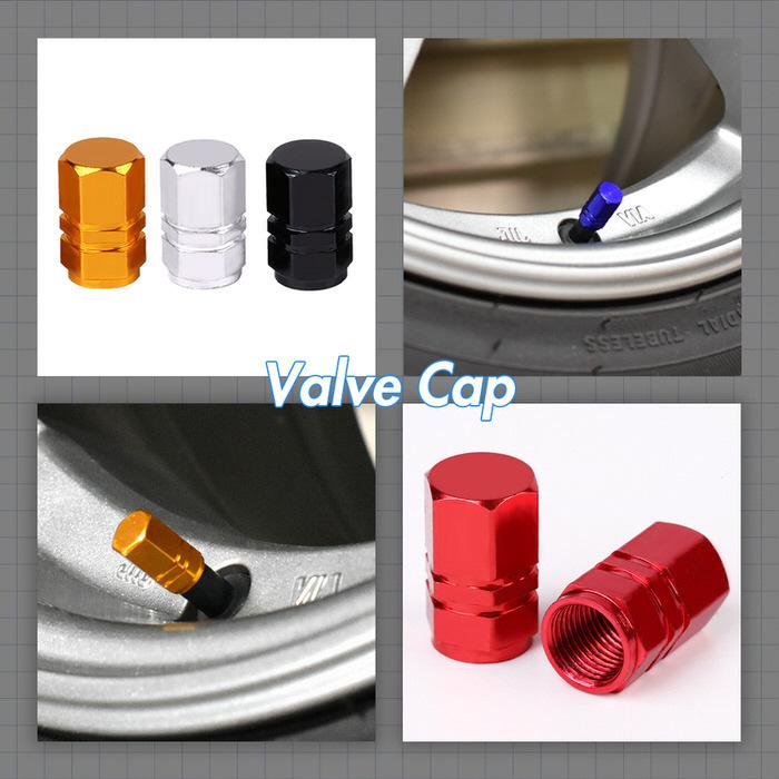 バルブキャップ 六角タイプ カー用品 自動車アクセサリ  アルミ 自動車用品 タイヤバルブキャップ 自動車タイヤバルブキャップ 汎用品 4個セット 軽量タイプ | ブランド登録なし | 18