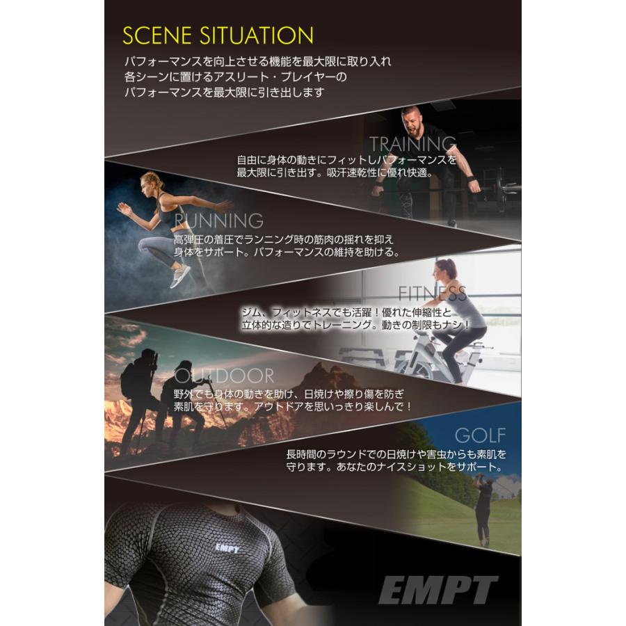 EMPT メンズ コンプレッションウェア 長袖 カモフラ パイソン コンプレッションウェア コンプレッションインナー スポーツウェア 加圧 シャツ トレーニング｜trendst｜12