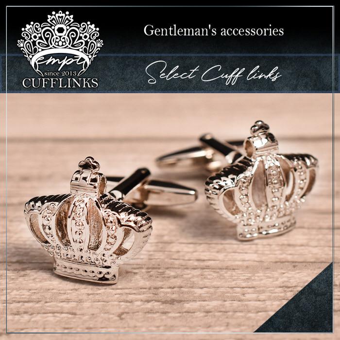 カフス 王冠 クラウン モチーフ カフスボタン カフリンクス カフス