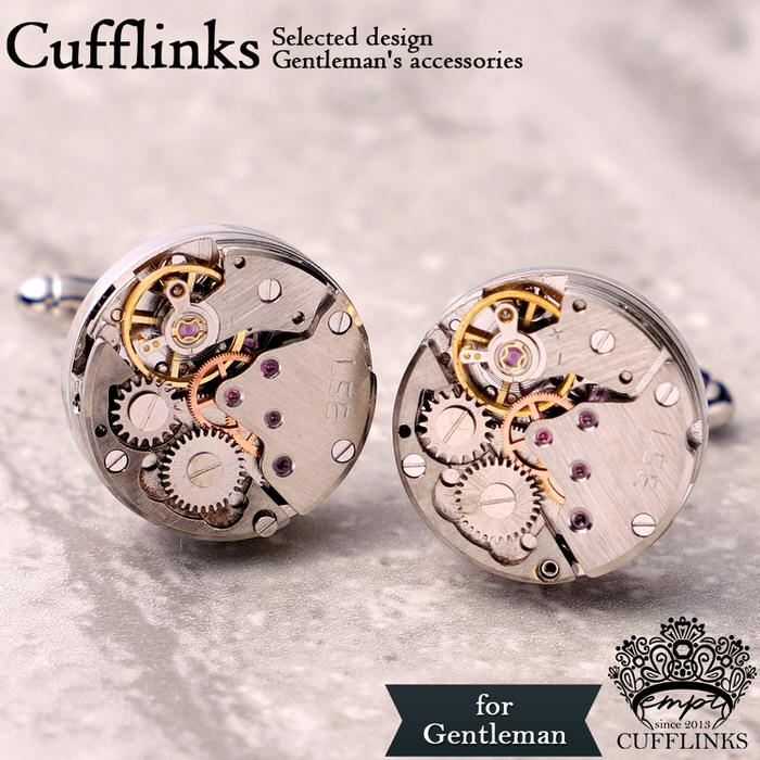 機械式 腕時計 ムーブメント メカ カフス カフスボタン カフリンクス カフスリンクス カフス 職人 メンズ シャツ 結婚式 かっこいい 時計職人 スムースパンク 時 Em3021 Trend Street Yahoo 店 通販 Yahoo ショッピング