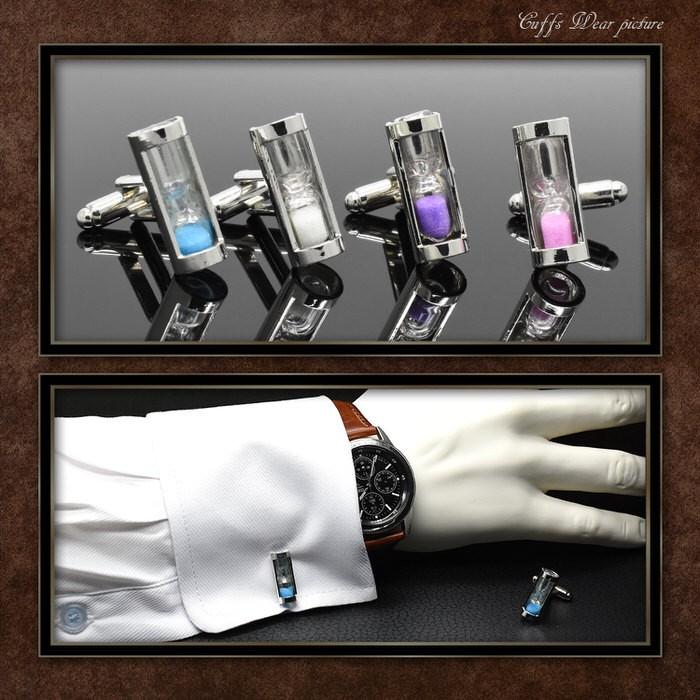 カフス 砂時計 カフスボタン カフリンクス カフスリンクス 面白い