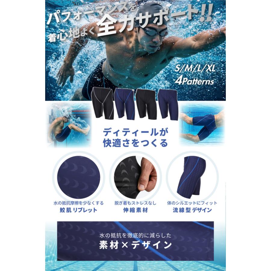 EMPT メンズ フィットネス水着 スイムウェア スポーツ 男性用 競泳水着