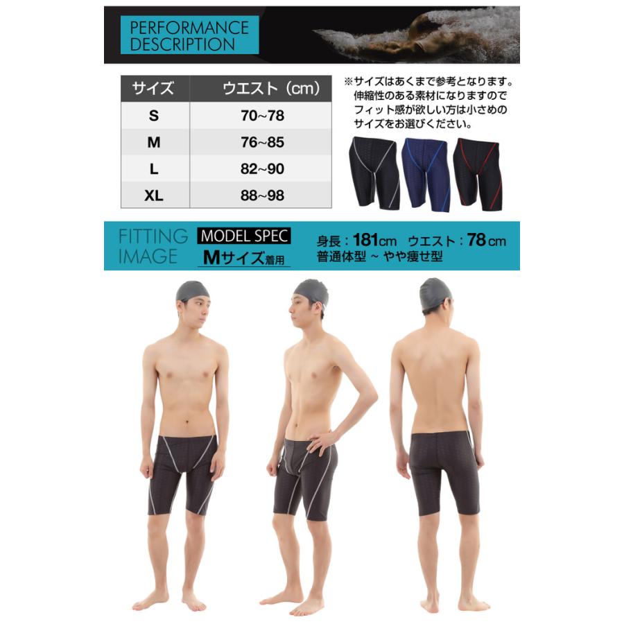 EMPT メンズ フィットネス水着 スイムウェア スポーツ 男性用 競泳水着