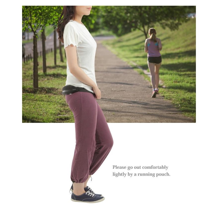 ランニングポーチスリムWzip スマートフォンが入る ジョギング ランニングポーチ ランナーポーチ かっこいい ウォーキング ランニングバック ス | ブランド登録なし | 15