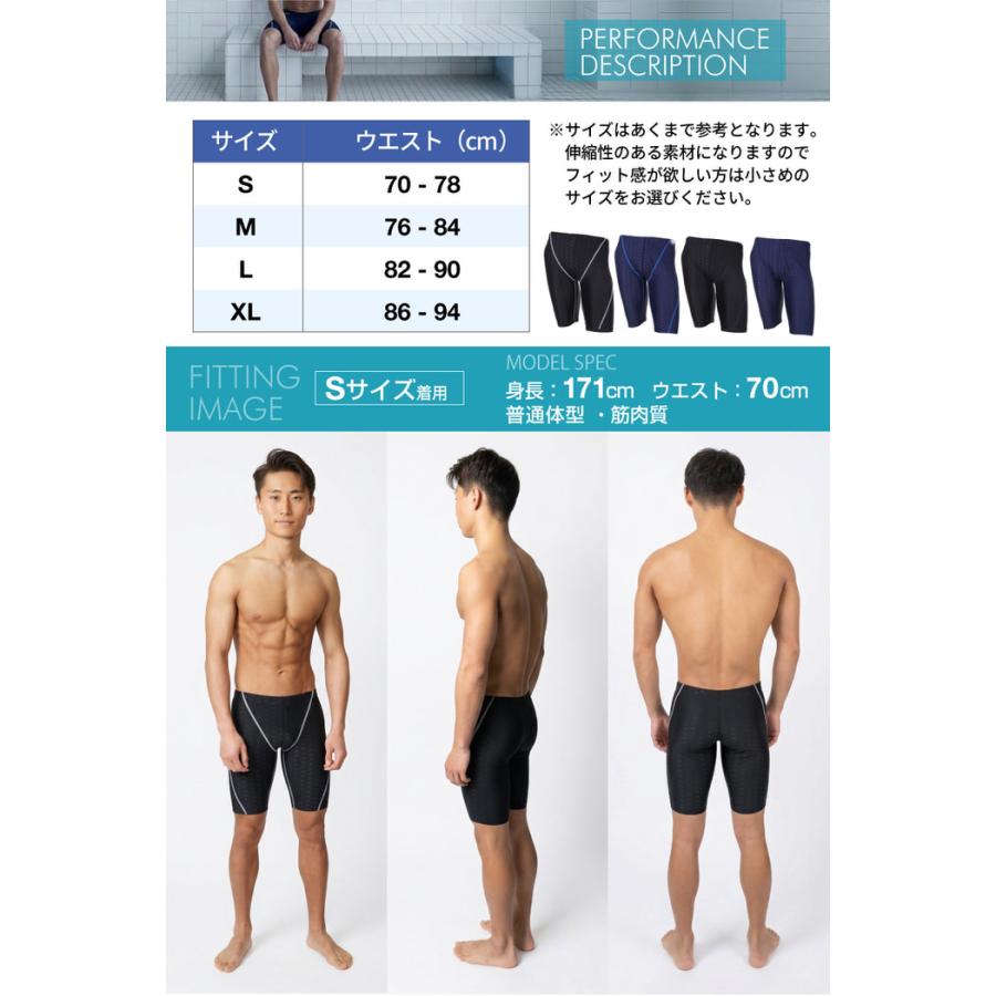 EMPT メンズ フィットネス水着 水着 セット ゴーグル 耳栓 鼻栓 付
