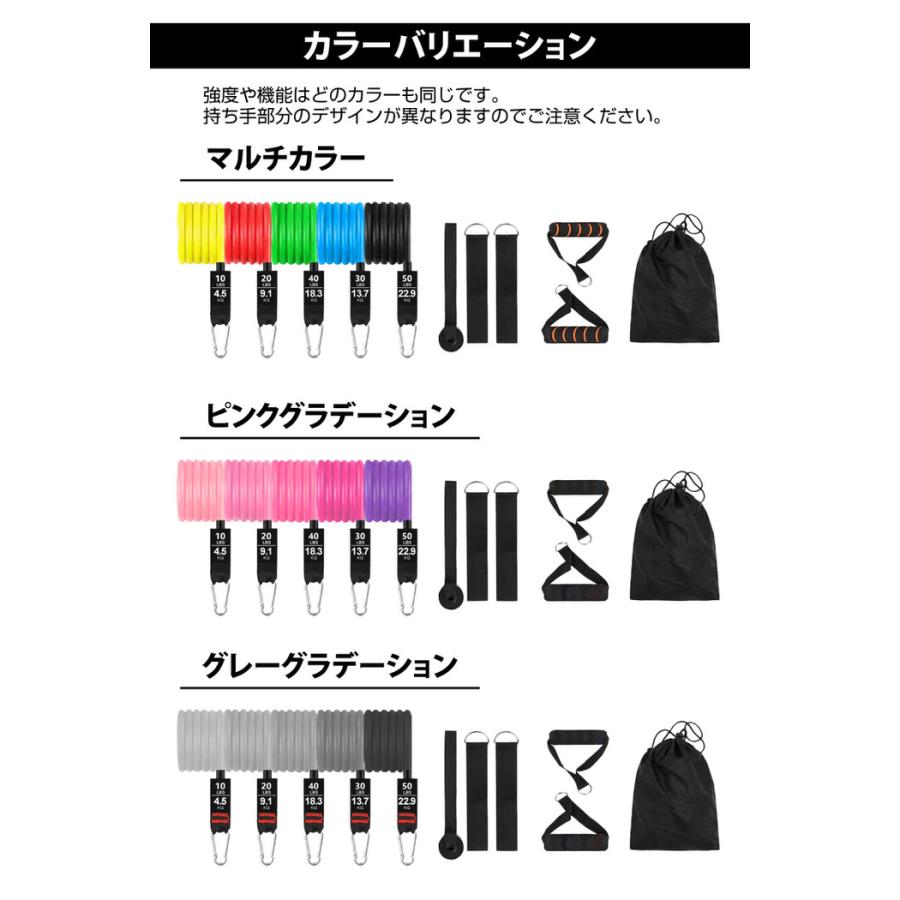 トレーニング動画付 トレーニングチューブ 11点セット きんとれグッズ