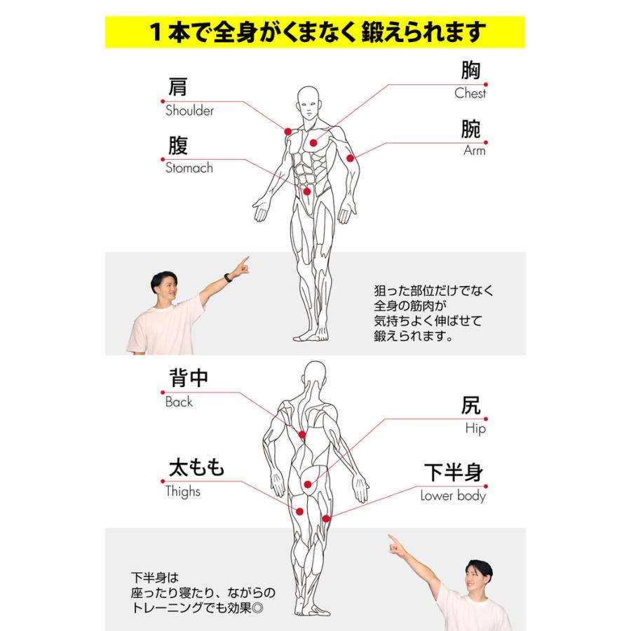 トレーニングチューブ ソフトタイプ 10本セット 全身 上半身 下半身 筋