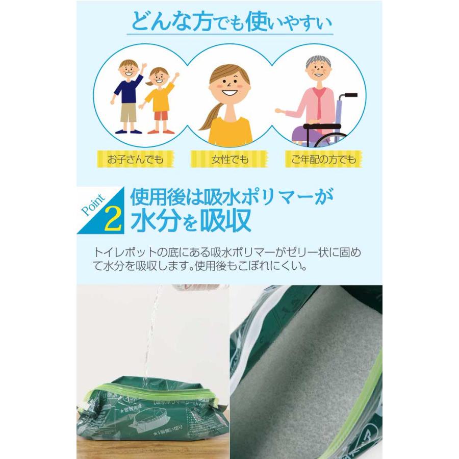 緊急トイレポット 3P 簡易トイレ 携帯トイレ 災害用トイレ 非常用