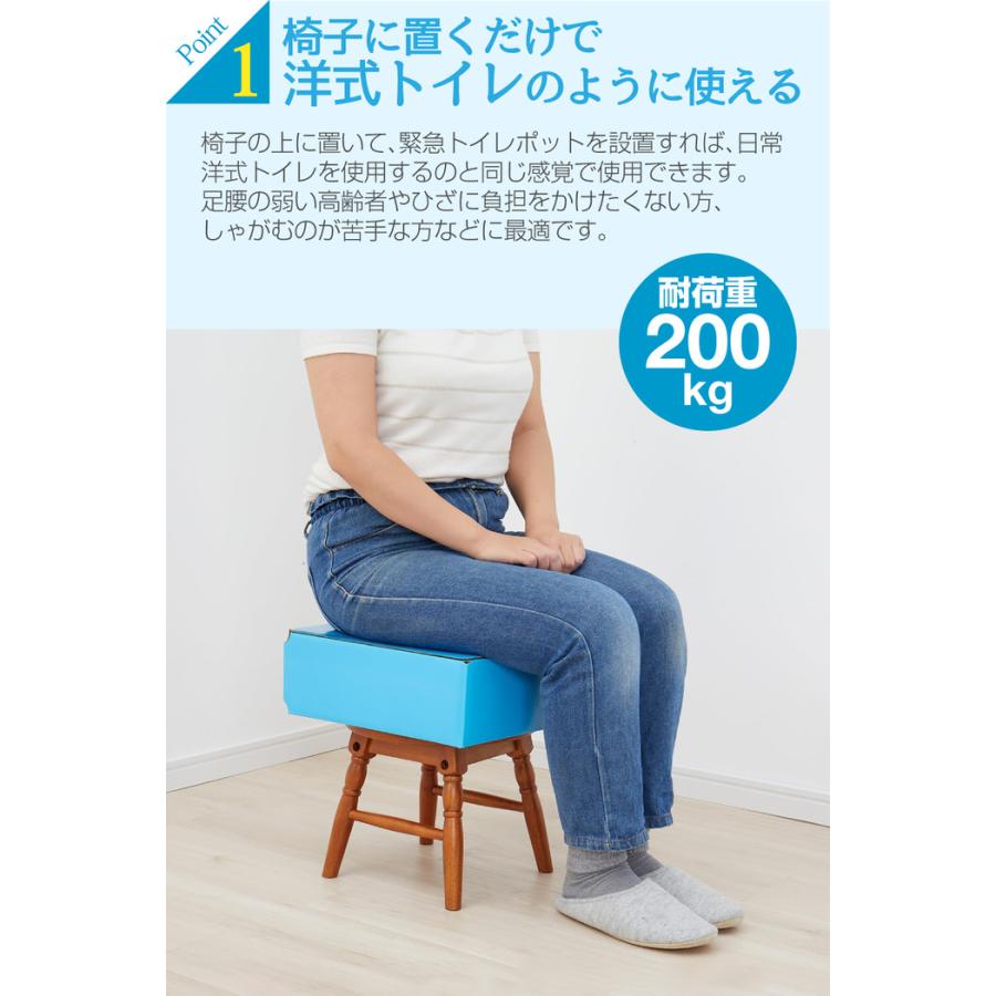 緊急トイレポット用便座BOX 防災グッズ 簡易トイレ 携帯トイレ 防災