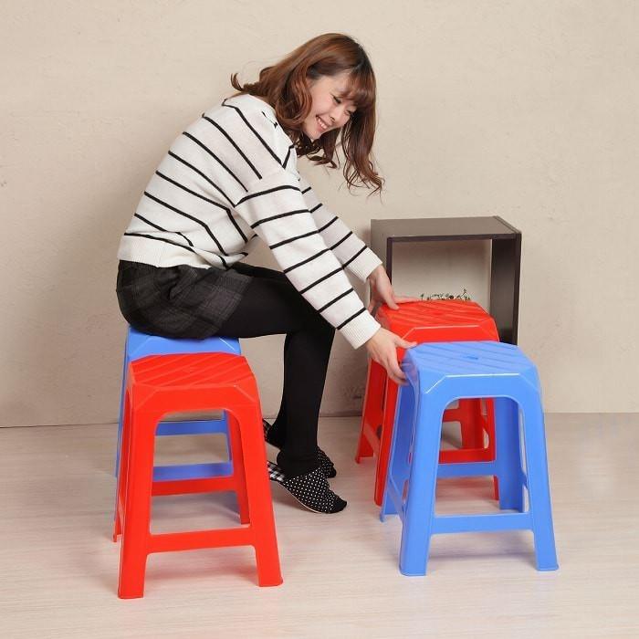 アジアン屋台風チェア椅子 青ブルー 屋台 東南アジア 台湾 : トレンド