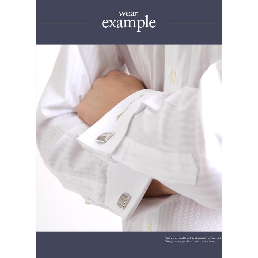 かっこいい ビジネス使い 結婚式 パーティー ブロック柄 カフスボタン カフス おしゃれな袖 大人の男 メンズ 紳士用 男性用 オシャレ |  | 09