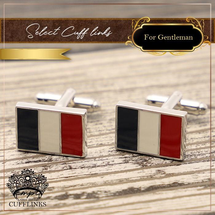 カフス フランス 国旗 ブルー ホワイト レッド カフスリンクス カフスボタン カフス カフスリンクス ブルー 青 シルバー 銀 カフリンクス カジュアル お洒落 ホ 贅沢