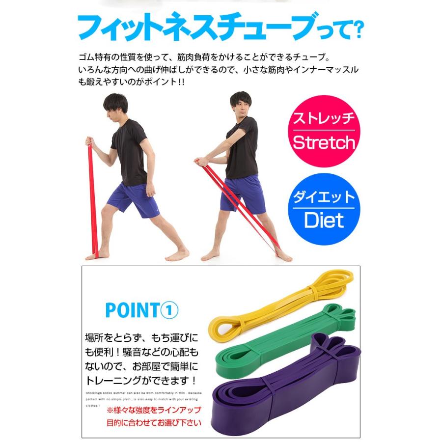 フィットネスチューブ フィットネス チューブ ダイエット シェイプアップ エクササイズ フィットネス器具 ダイエット器具 トレーニング ゴムチューブ ゴム製 |  | 01