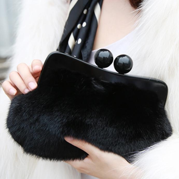 開店祝い クラッチバッグ パーティーバッグ ミンクファー レディース ポーチ 財布 ポーチ がま口 バッグ がま口 ポーチ シック エレガント 選べる２サイズ シック 二次会 楽天カード分割 Www Doctor Plan Com