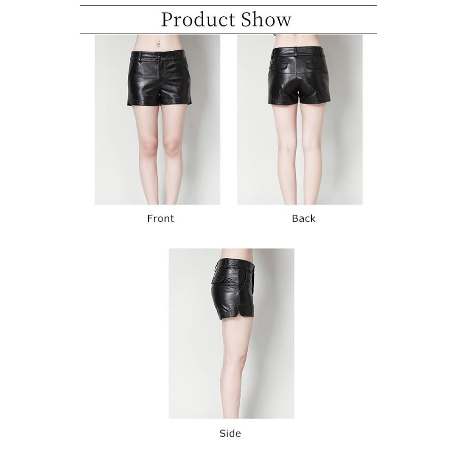 ショートパンツ レザーパンツ ラムレザー 無地 フィット レディースファッション 本革 ふだん着 レディース レザー ボトムス かっこいい ボタン付き Zppk061 Trendy Me 通販 Yahoo ショッピング