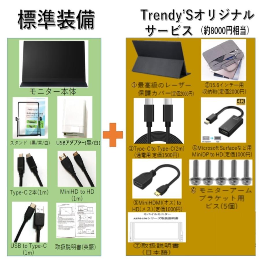 trendy's タッチパネルポータブルモニター