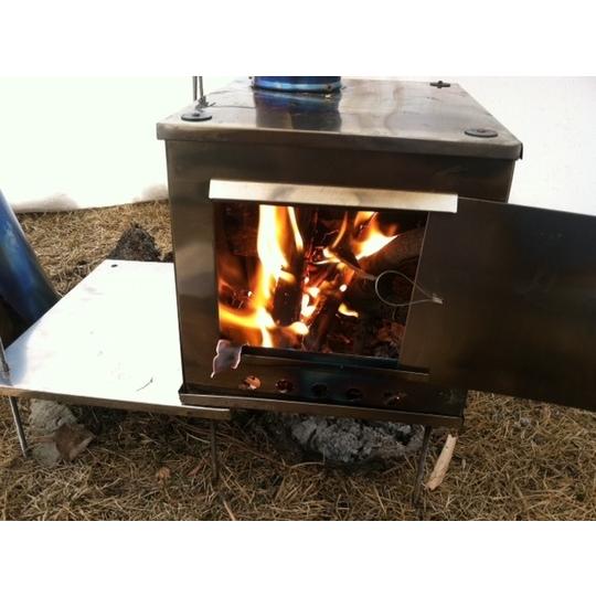 薪ストーブ ポータブルチタンストーブ Lサイズ  Portable Titanium Wood Stove Seek Outside｜trente-trois｜17