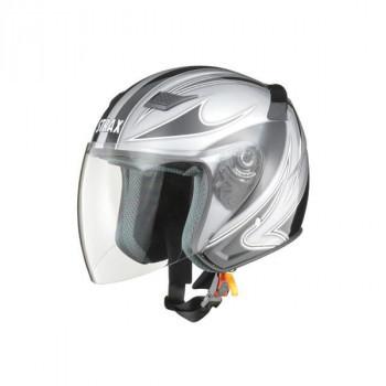 リード工業 STRAX ジェットヘルメット シルバー Lサイズ SJ-9 き