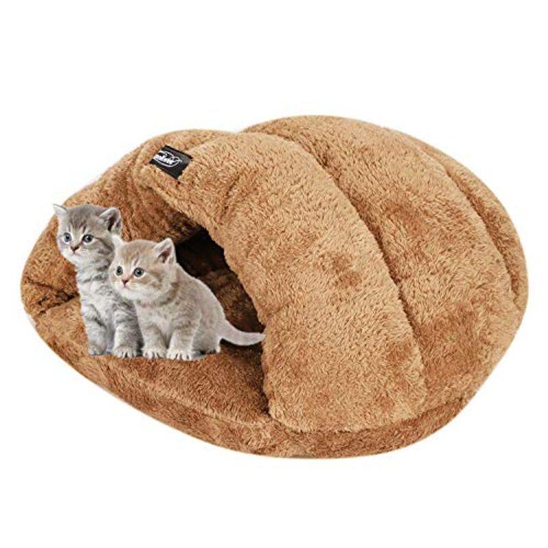 ペットベッド 猫ベッド 犬ハウス 三角型 小型犬 猫用クッション 厚め ふわふわ 寒さ対策 保温性 弾力性 通気性 安眠 休憩所 寝台 ペッ キャットハウス