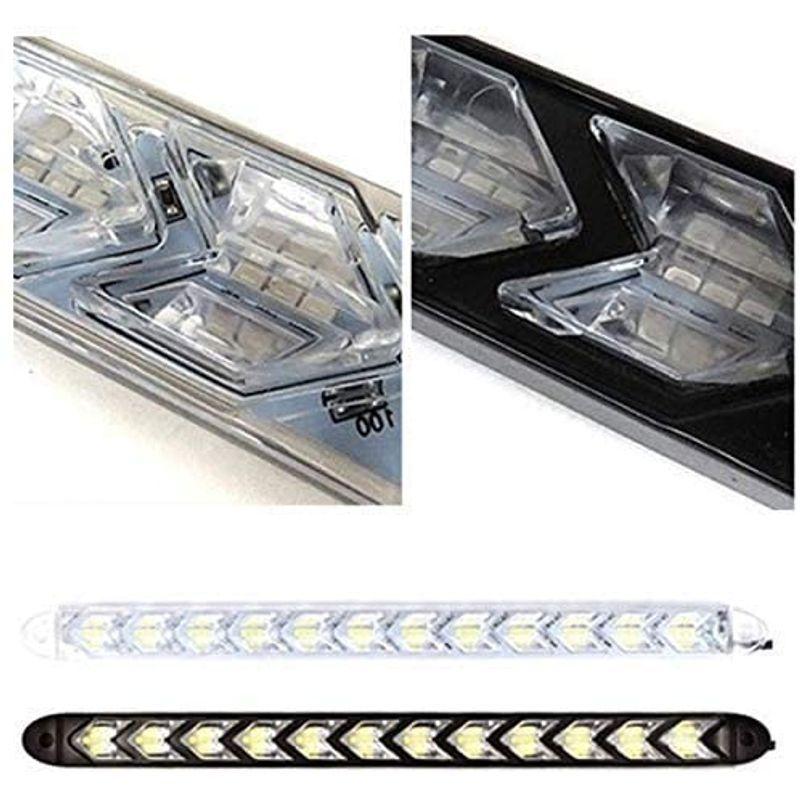 値引きする 12v 12連 赤 黄 白ベース Led シーケンシャルウインカー デイライト 2色切替 左右 2本セット 変換器 ヘッドライト ハロゲン 値引きする Turningheadskennel Com