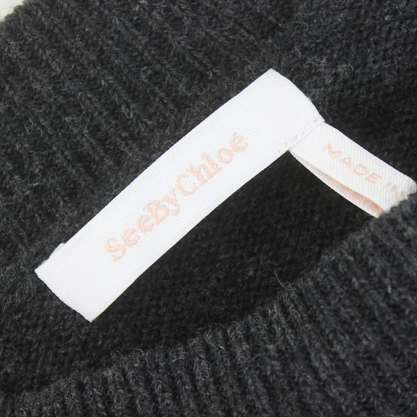 シーバイクロエフラワー刺繍ニットセーターホワイト