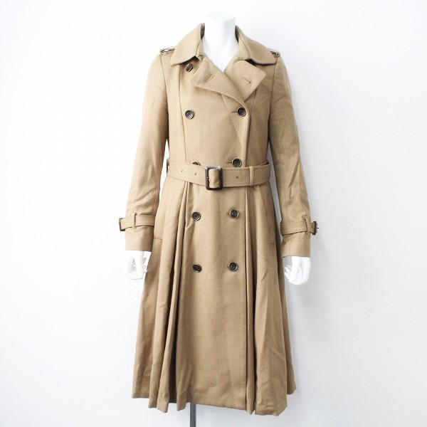 最新コレックション 希少 18 受注コート Lois Crayon ロイスクレヨン エリザベス ウールメルトン クラシカル フレア コート M ベージュ Nsg 最安 Lantaikayu Asia