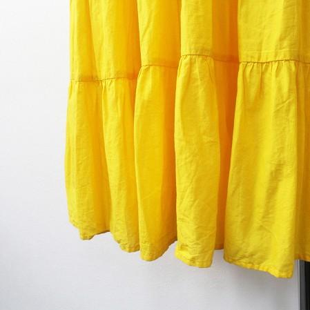 スプリングセール Merlette マーレット 18ss 定価5 2万 Long Sleeve V Neck 4 Tier ワンピース X Small イエロー 黄色 ドレス ブランド古着 買取販売 Tresor 通販 Yahoo ショッピング