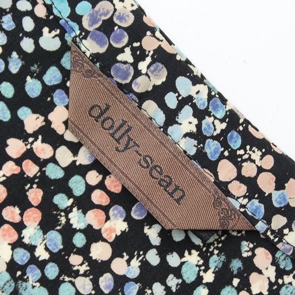 Dolly Sean ドリーシーン 総柄 Vネック ノースリーブ ワンピース 1 ブラック マルチカラー ブランド古着 買取販売 Tresor 通販 Yahoo ショッピング