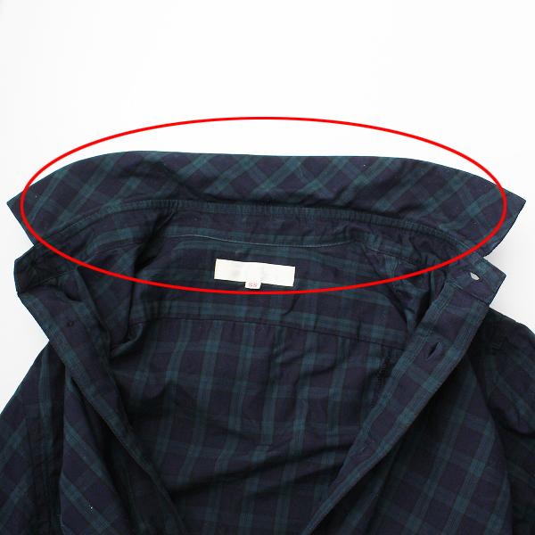 Morikage Shirt Kyoto モリカゲシャツ 京都 コットン ブラックウォッチ 切替 シャツワンピース Ss ネイビー フレア ブランド古着 買取販売 Tresor 通販 Yahoo ショッピング