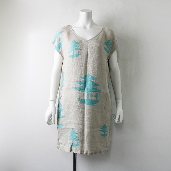 おしゃれ人気 Mina Perhonen ミナペルホネンlaundry ランドリー Mori No Umi プリント ワンピース 36 グレージュ フレア 国内最安値 Www Jsanalytikal Com