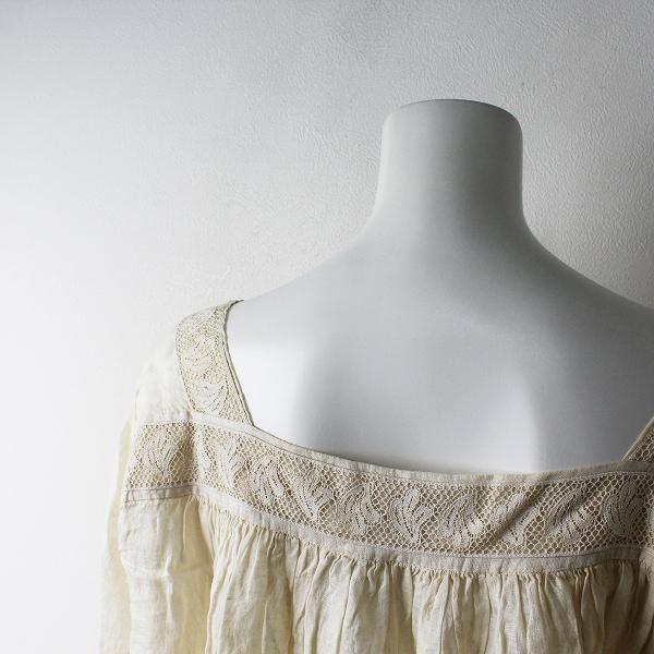 サマーセール】未使用品 定価5万 TOUJOURS トゥジュー リネン レース