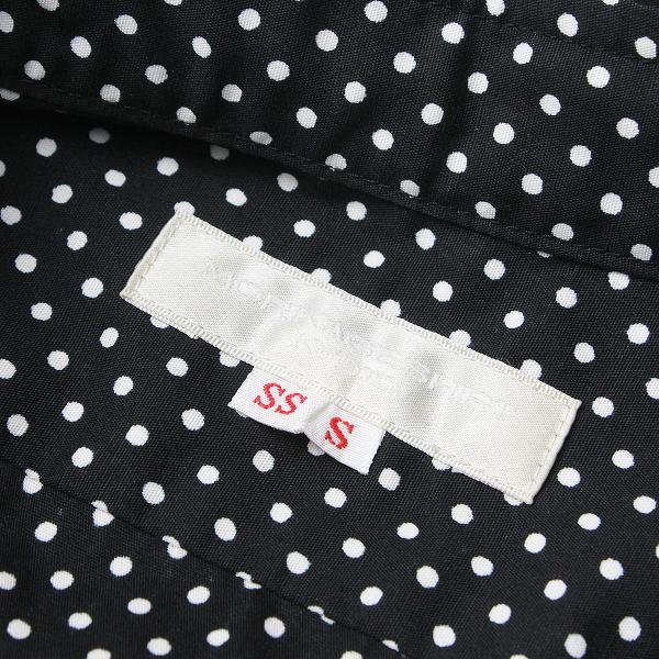 スプリングセール Morikage Shirt Kyoto モリカゲシャツ キョウト 丸襟 マルチドット コットン シャツワンピース Ss S ブラック ブランド古着 買取販売 Tresor 通販 Yahoo ショッピング