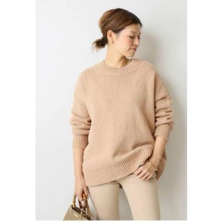 ドゥーズィエムクラス　クルーネック　ワイドプルオーバー　ベージュ　美品 Deuxieme Classe（ドゥーズィエムクラス） 2020SS Deuxieme Classe